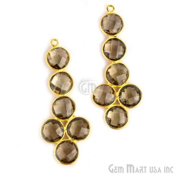 DIY 46x18mm Gold Plated Gemstone Bezel Component (1pc)