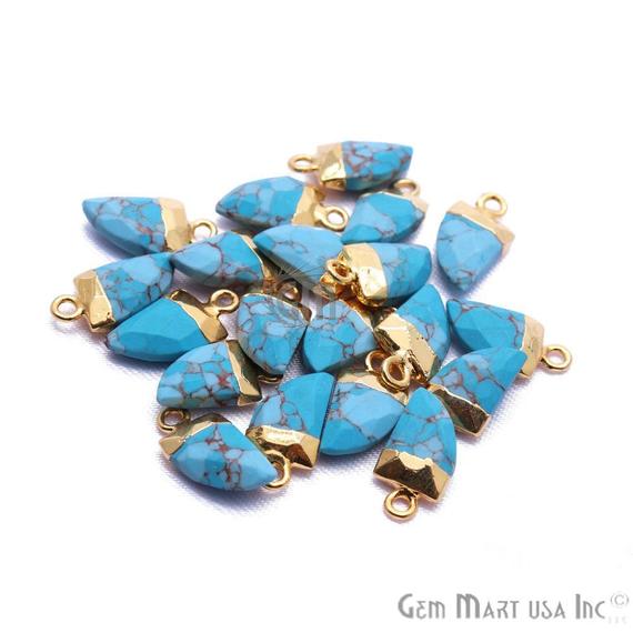 gemstone connector beads, gemstone connector pendant