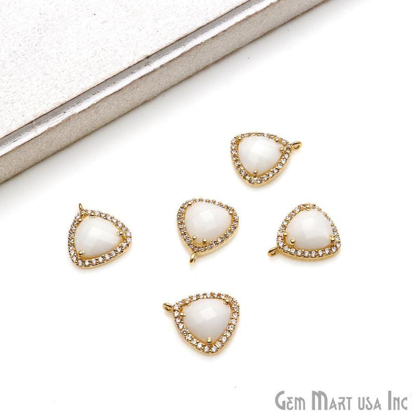 Trillion 10mm Gold Prong...
