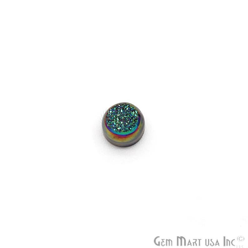 Window Druzy Cabochon 8mm Round Shape Cave Druzy (Pick Your Color) - GemMartUSA