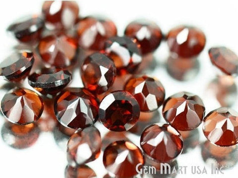 5Cts Wholesale Red Garnet Round Shape 2.75mm Loose Gemstones - GemMartUSA