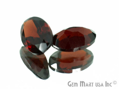 5 Pcs Of Natural Red Garnet Oval 6x4mm AA+ Quality - GemMartUSA