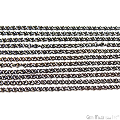 Gunmetal Black Vintage 4mm Finding Link Chain