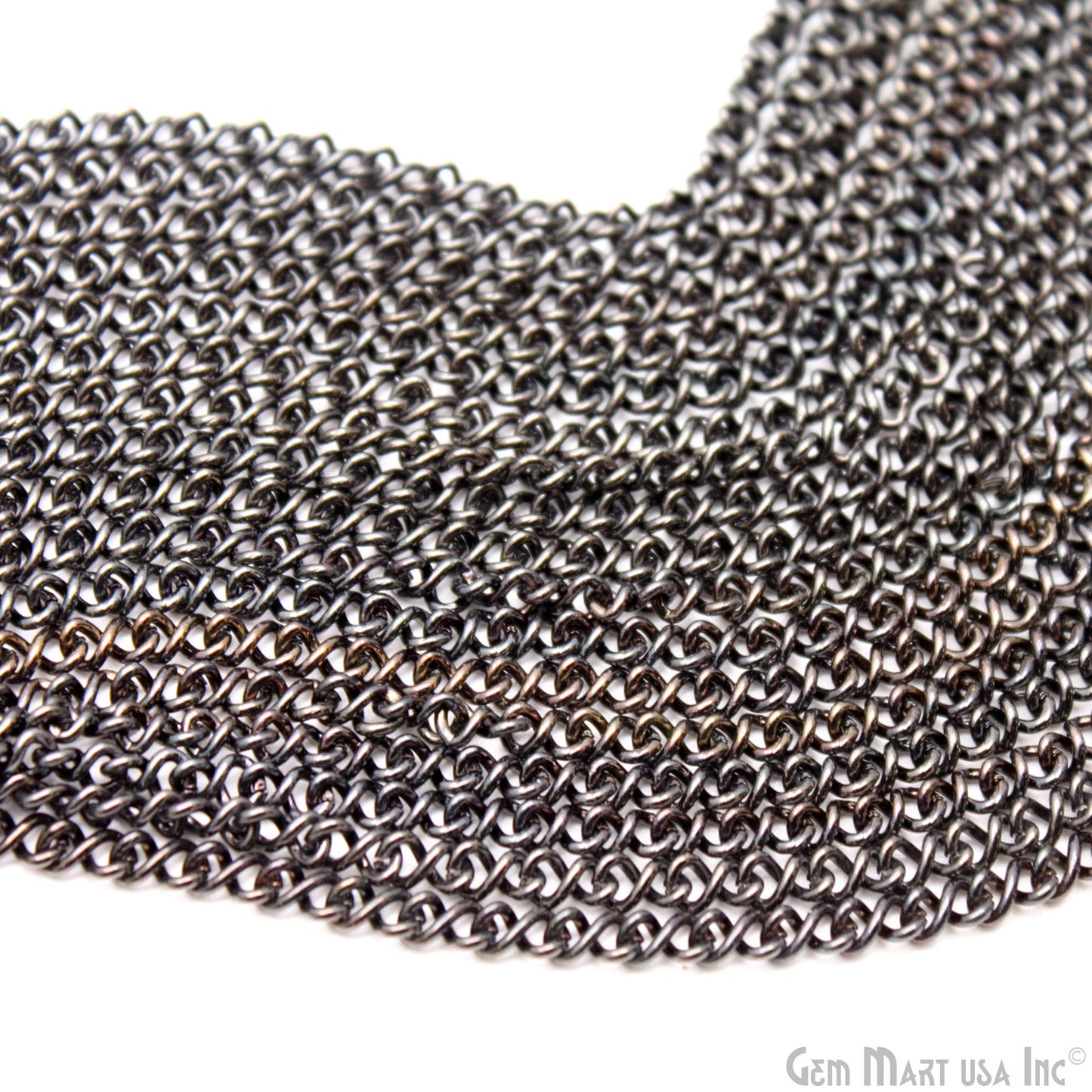 Gunmetal Black Vintage 4mm Finding Link Chain