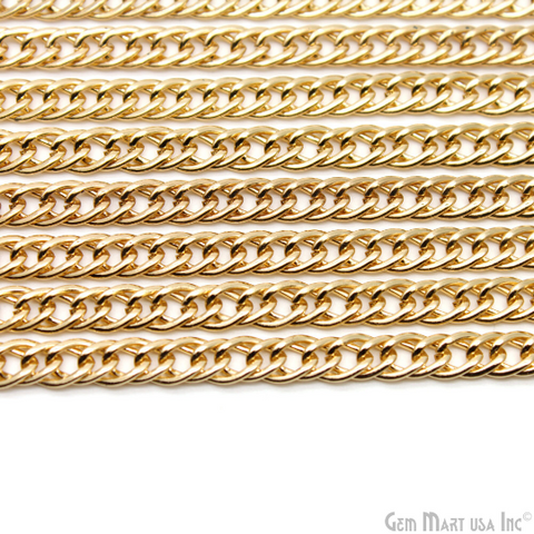 Gold Vintage Link Chain, 7x10.5mm Gold Vintage Finding, Necklace Chain, Gold Vintage Chain, Finding Link Chain