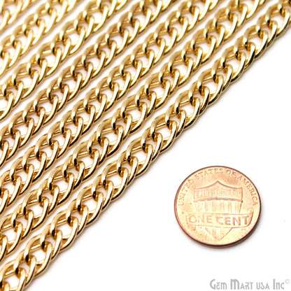 Gold Vintage Link Chain, 7x10.5mm Gold Vintage Finding, Necklace Chain, Gold Vintage Chain, Finding Link Chain