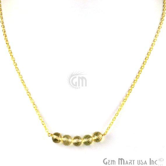 Faceted Gemstone Bead Bar...