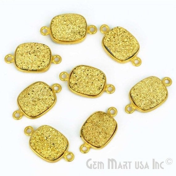 druzy connector beads, druzy connector