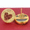 Round Shape 16mm Gold Plated Druzy Stud Earrings (Pick your Gemstone) (90001-2) - GemMartUSA