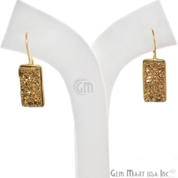 Rectangle Shape 20x12mm Gold...