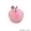 Rose Quartz 45mm Handcrafted Apple in polished stone, Big size - GemMartUSA
