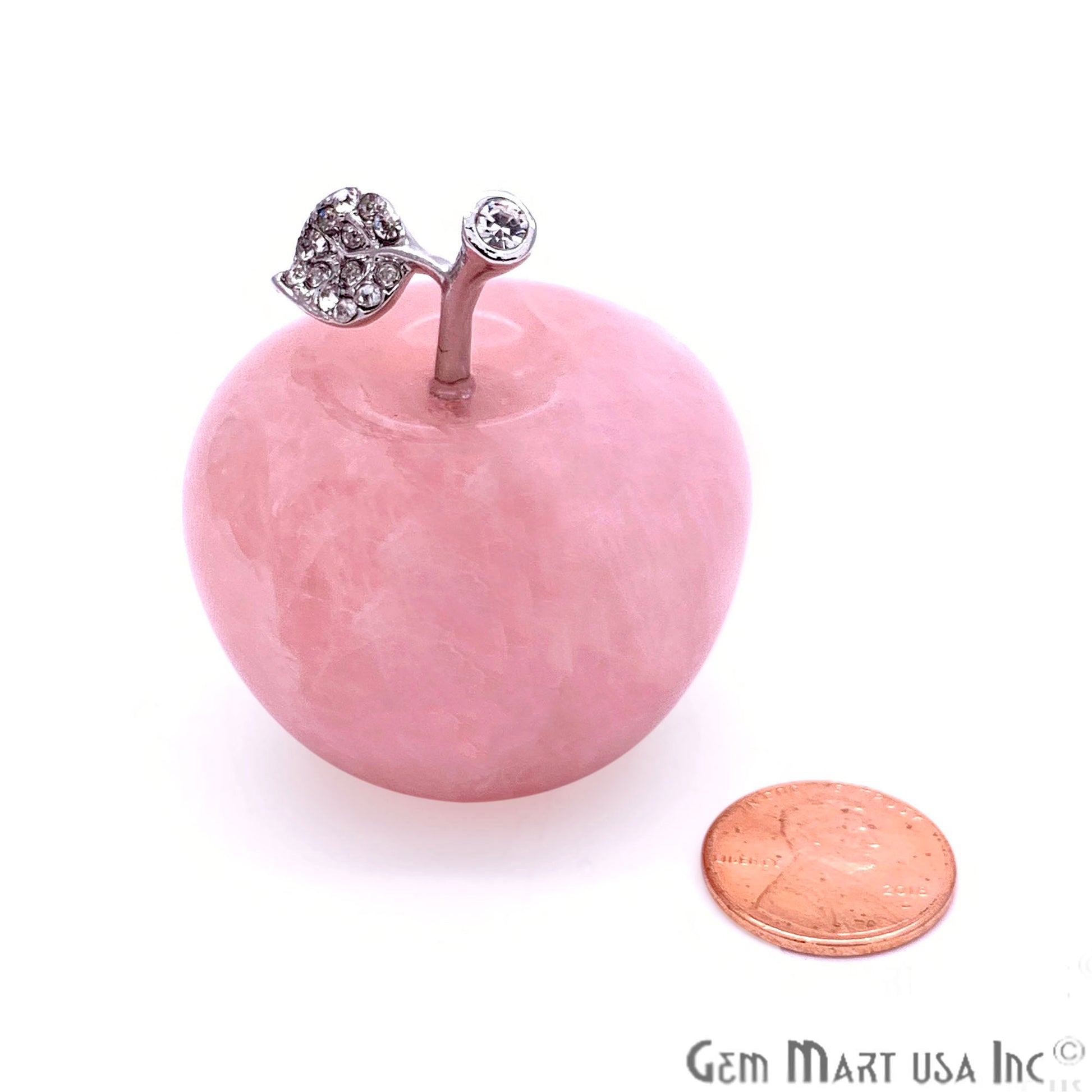 Handcrafted Apple in polished stone, Big size (Pick Stone) - GemMartUSA