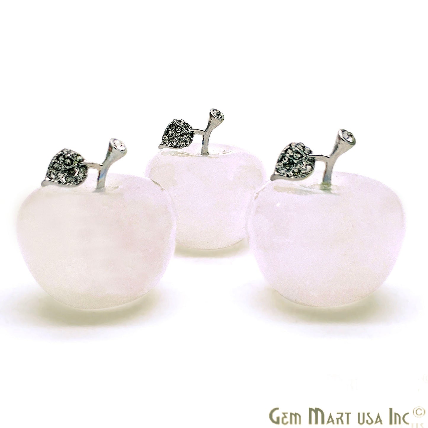 Handcrafted Apple in polished stone, Big size (Pick Stone) - GemMartUSA