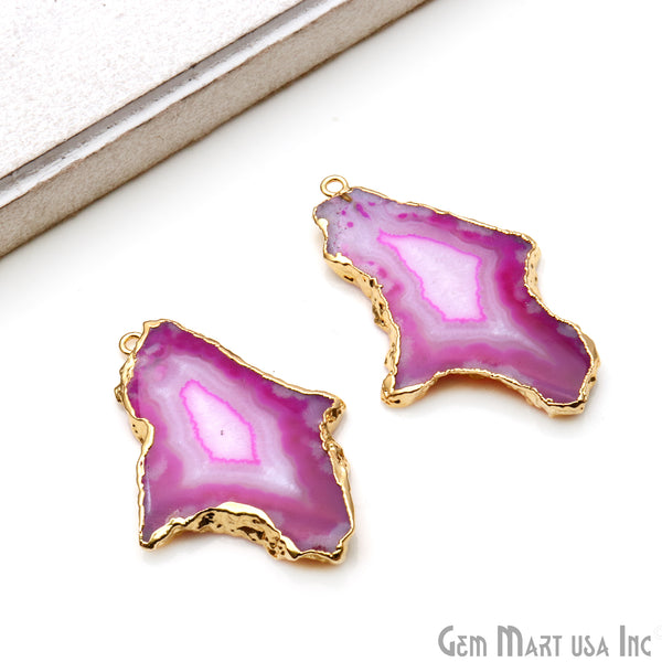 Agate Slice 50x31mm Organic...