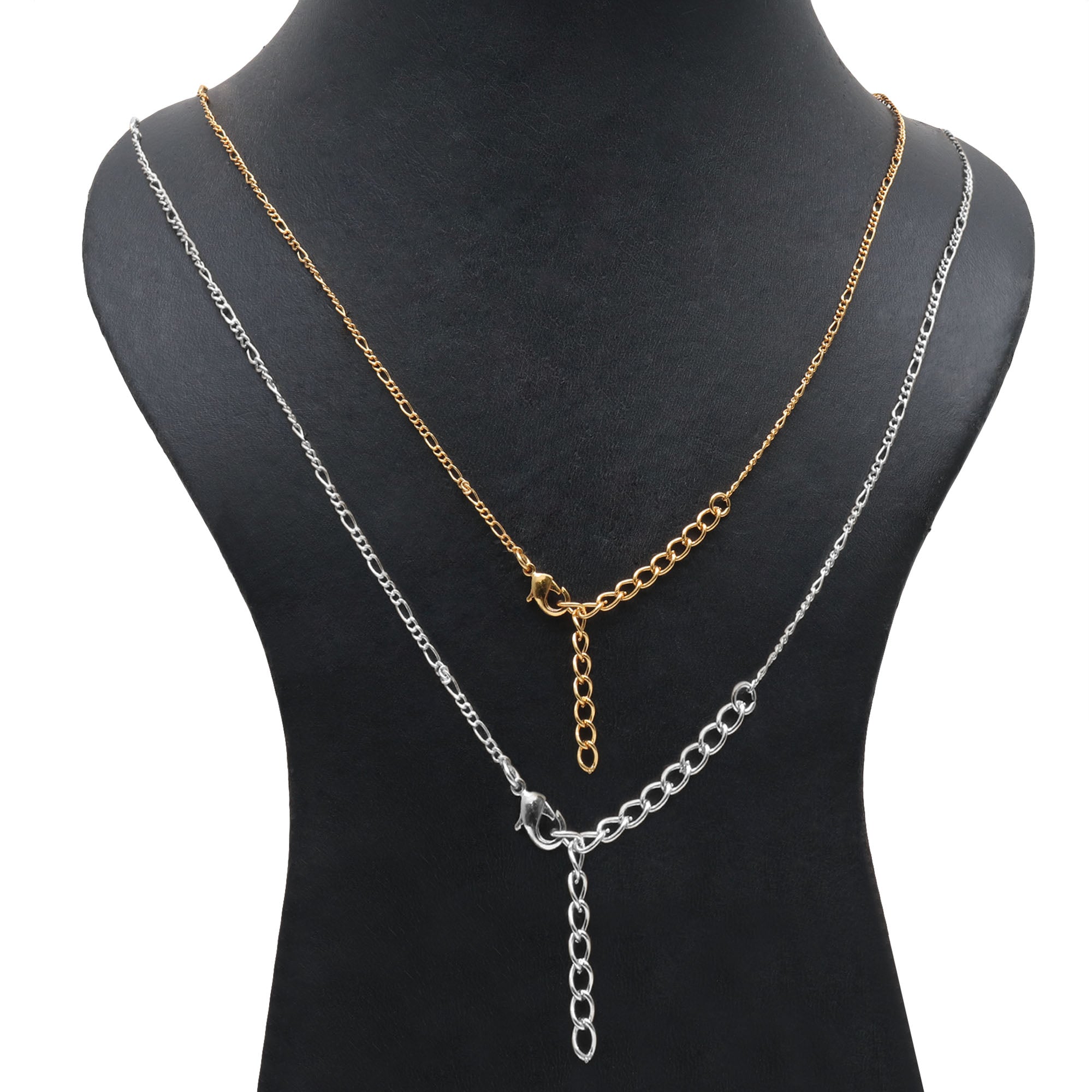 Figaro Chain Necklace 18 Inch With Lobster Claw Clasp