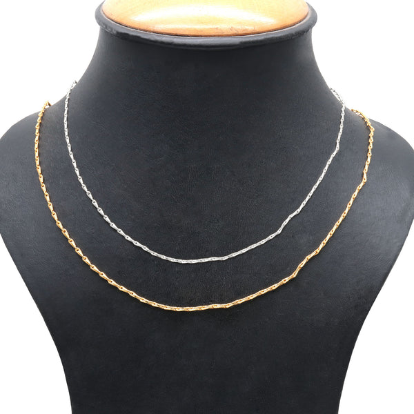 Sleek Wheat Chain Necklace...