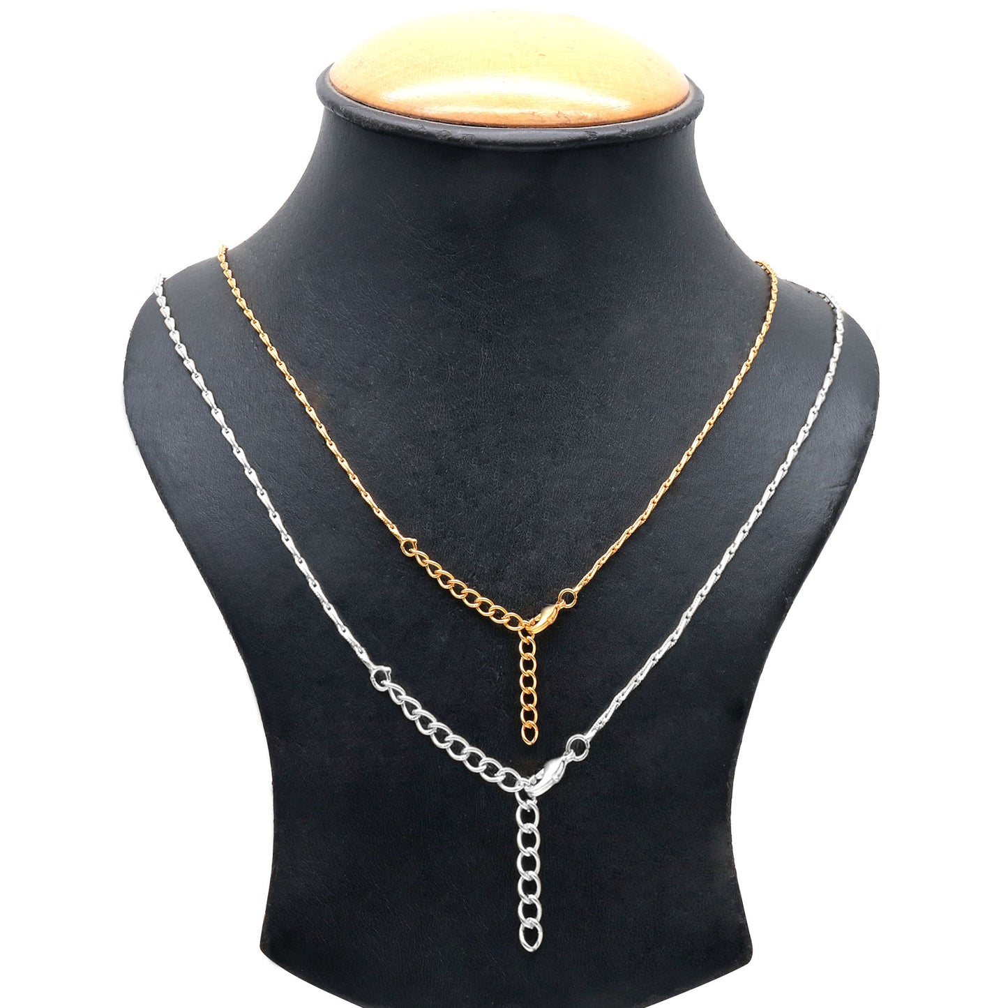 Sleek Wheat Chain Necklace 18 Inch With Lobster Claw Clasp