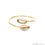 Conch Shell 65mm Gold Electroplated Adjustable Stacking Bangle Bracelet