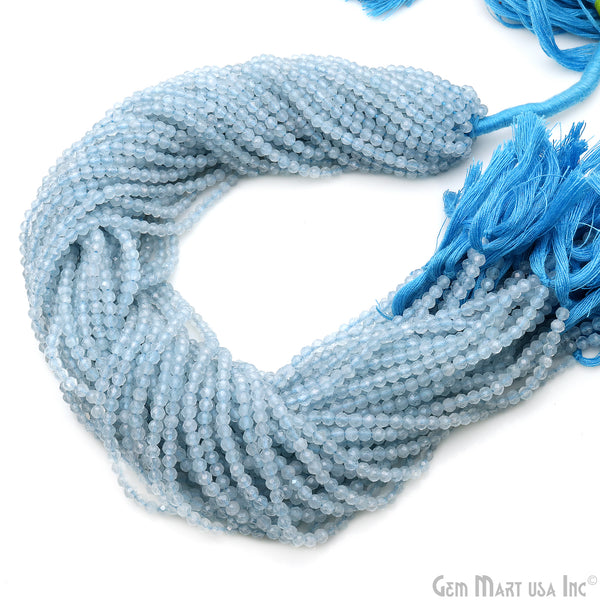 Aquamarine Rondelle Beads, 12-13...