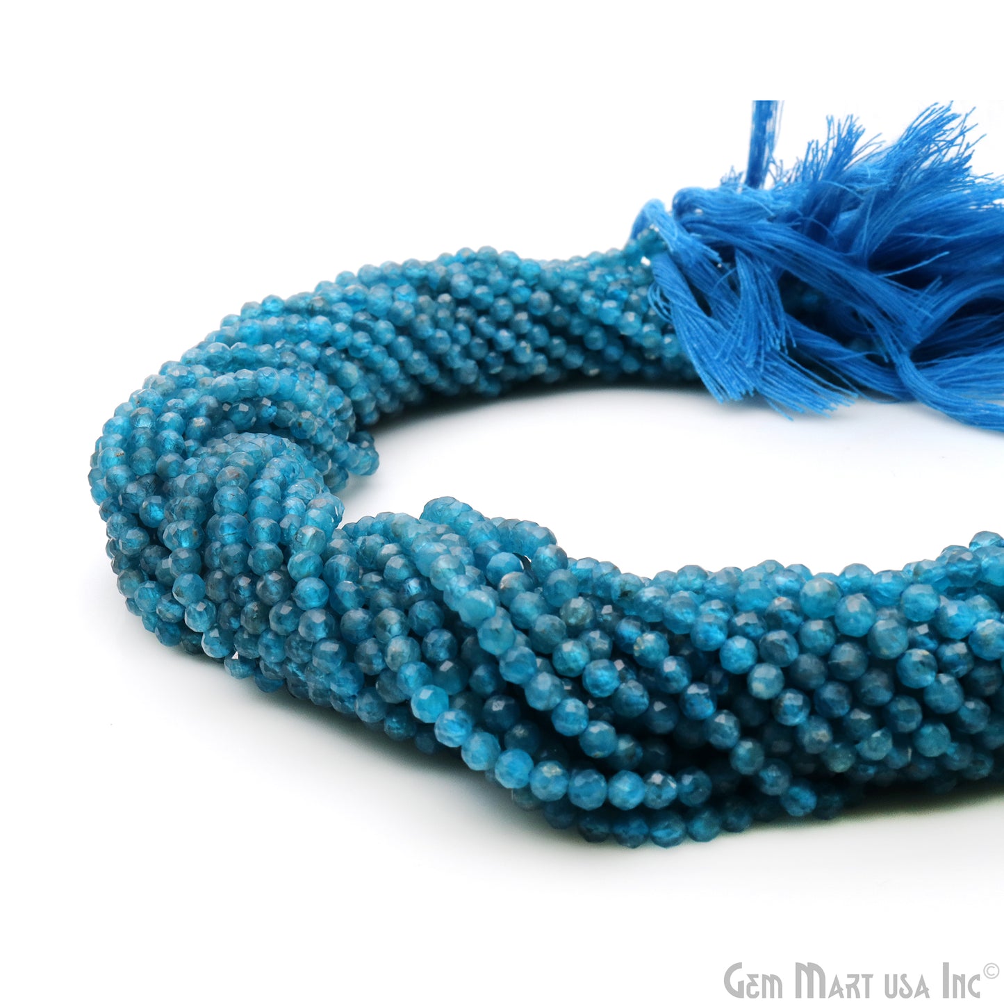 Neon Apatite Rondelle Beads, 12-13 Inch Gemstone Strands, Drilled Strung Nugget Beads, Faceted Round, 3mm