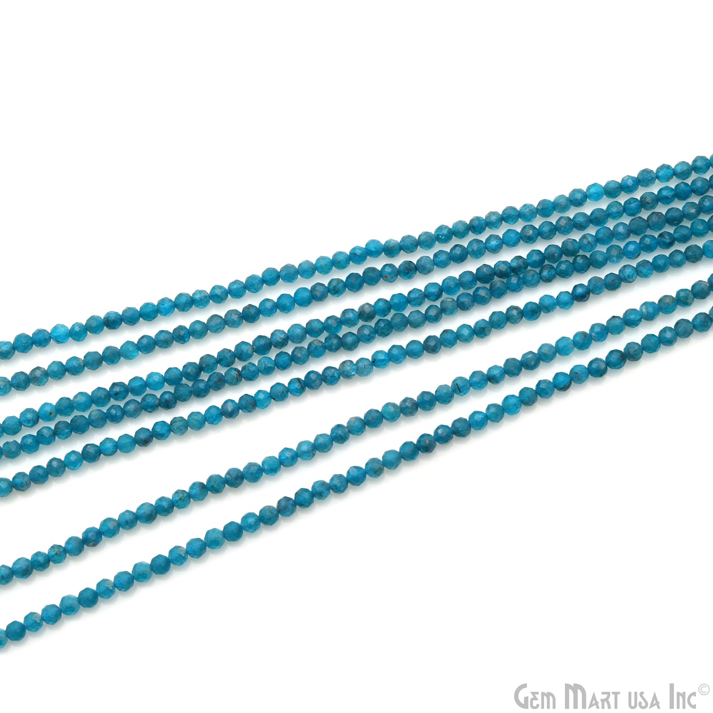 Neon Apatite Rondelle Beads, 12-13 Inch Gemstone Strands, Drilled Strung Nugget Beads, Faceted Round, 3mm