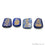 Reiki Symbol Engraved Gemstones 28x25mm Free Form Healing Gemstones Set Of 4 Reiki Palm Stones