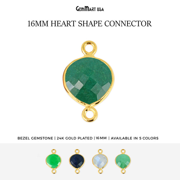 Heart 16mm Gold Bezel...
