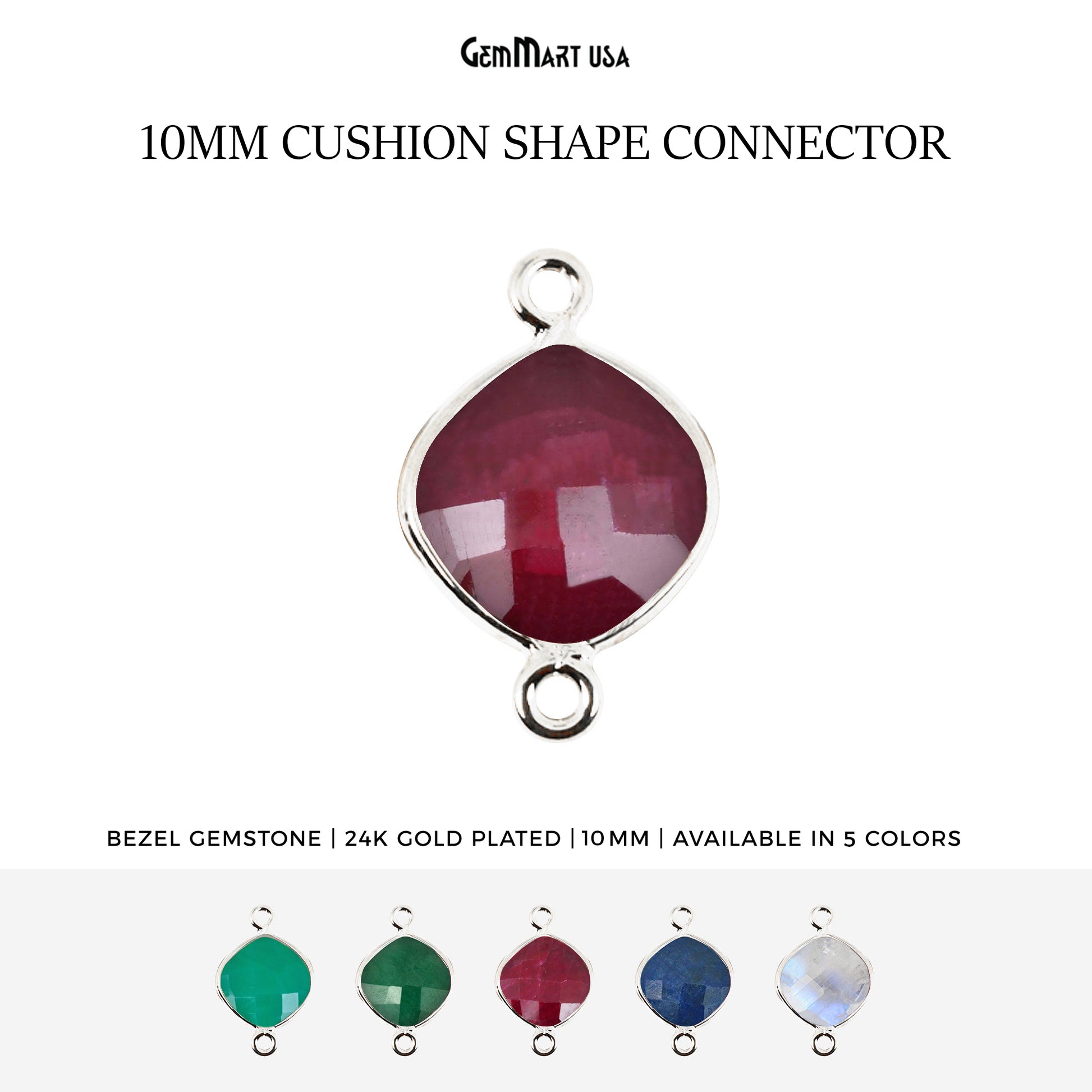 gemstone connector beads, gemstone connector pendant