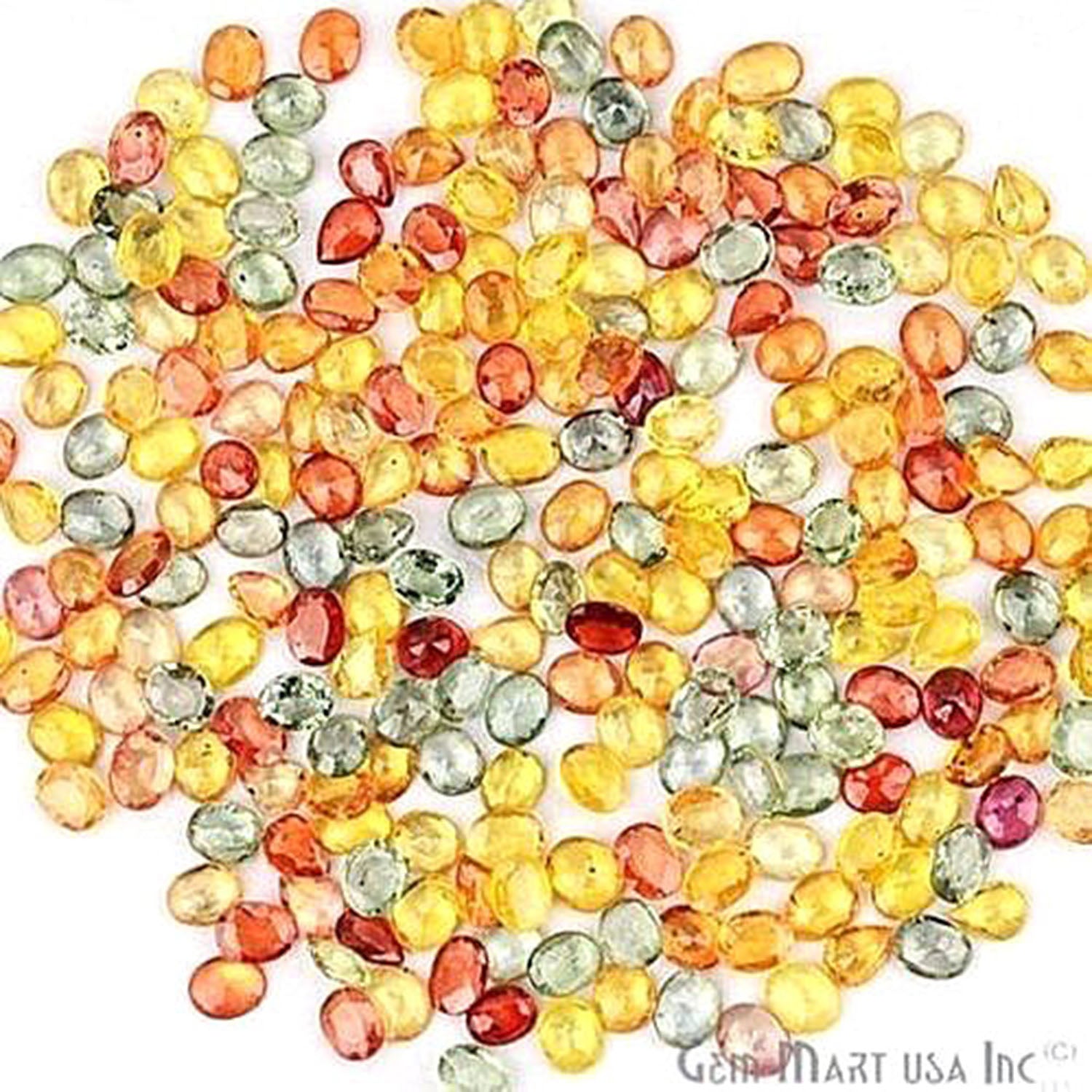 5cts Lot Wholesale Multi Sapphire Mix Shape Loose Gemstones - GemmartUSA