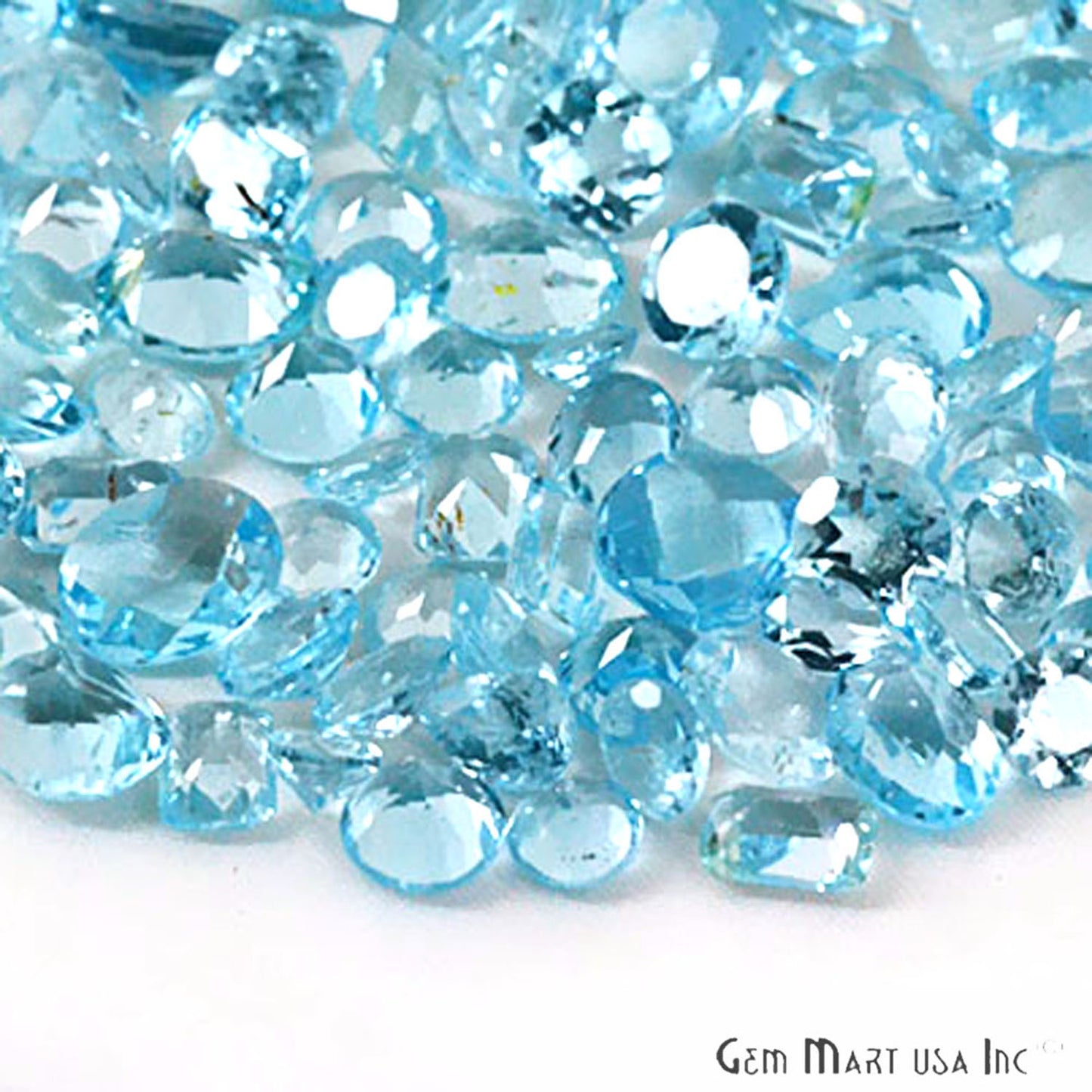 Blue Topaz Mix Shape Wholesale Loose Gemstones (Pick Your Carat) - GemMartUSA