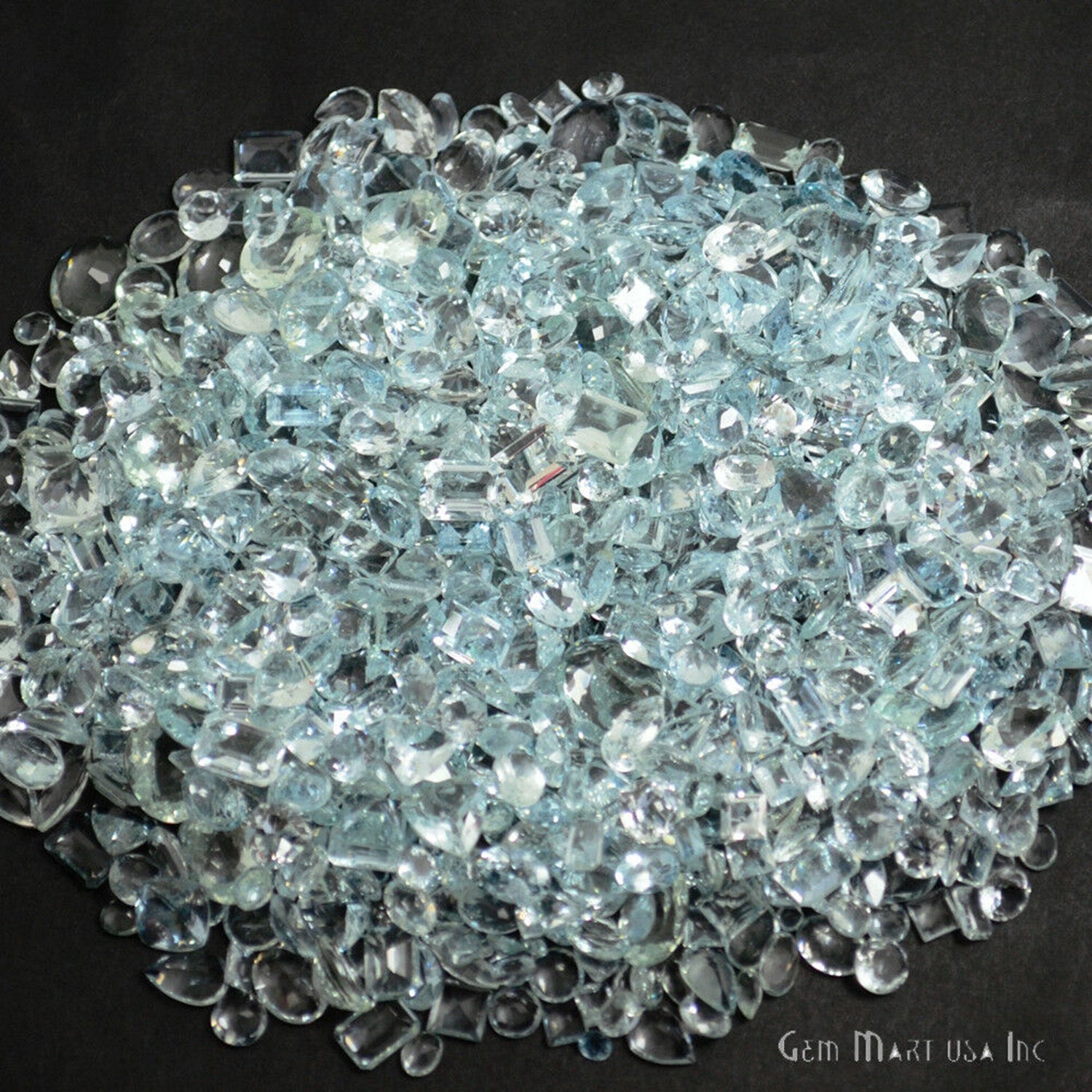 5 Carat Aquamarine Mix Shape A+ Grade Wholesale Loose Gemstones - GemMartUSA