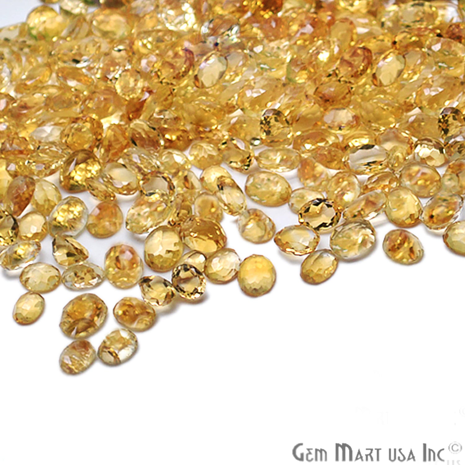 50 Carat Citrine Mix Shape A+ Grade Wholesale Loose Gemstones - GemMartUSA