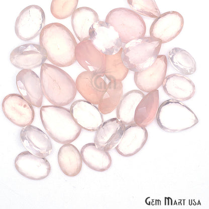 100cts Big Size Rose Quartz Mix Shape Loose Gemstones - GemMartUSA