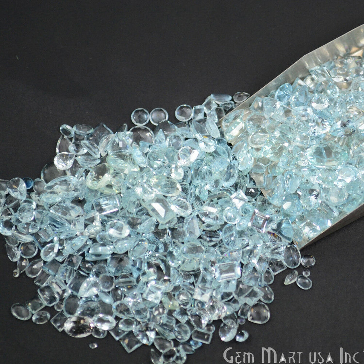 Aquamarine Mix Shape A+ Grade Wholesale Loose Gemstones (Pick Carat) - GemmartUSA