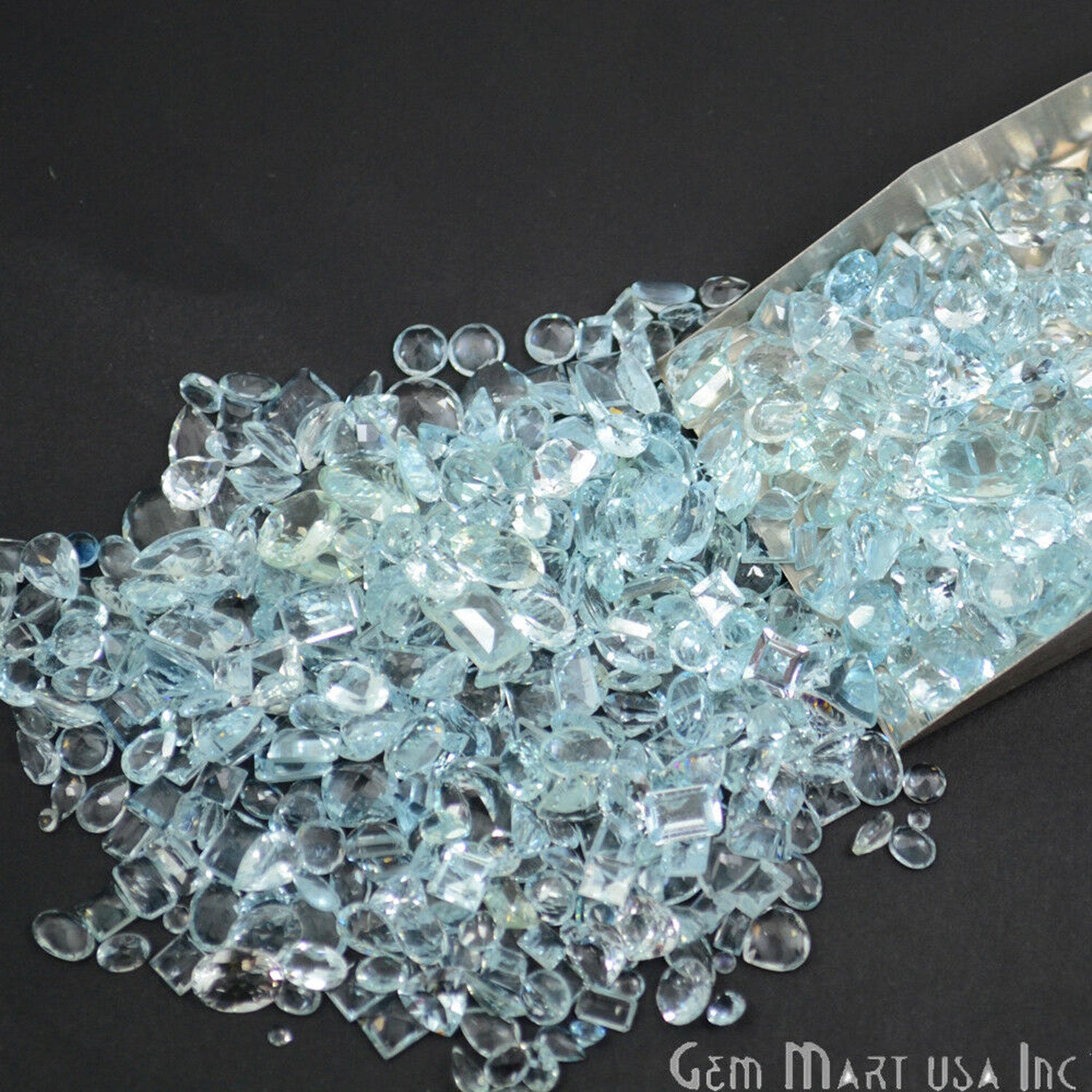 Aquamarine Mix Shape A+ Grade Wholesale Loose Gemstones (Pick Carat) - GemMartUSA