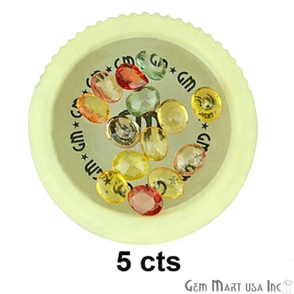 5cts Lot Wholesale Multi Sapphire Mix Shape Loose Gemstones - GemMartUSA