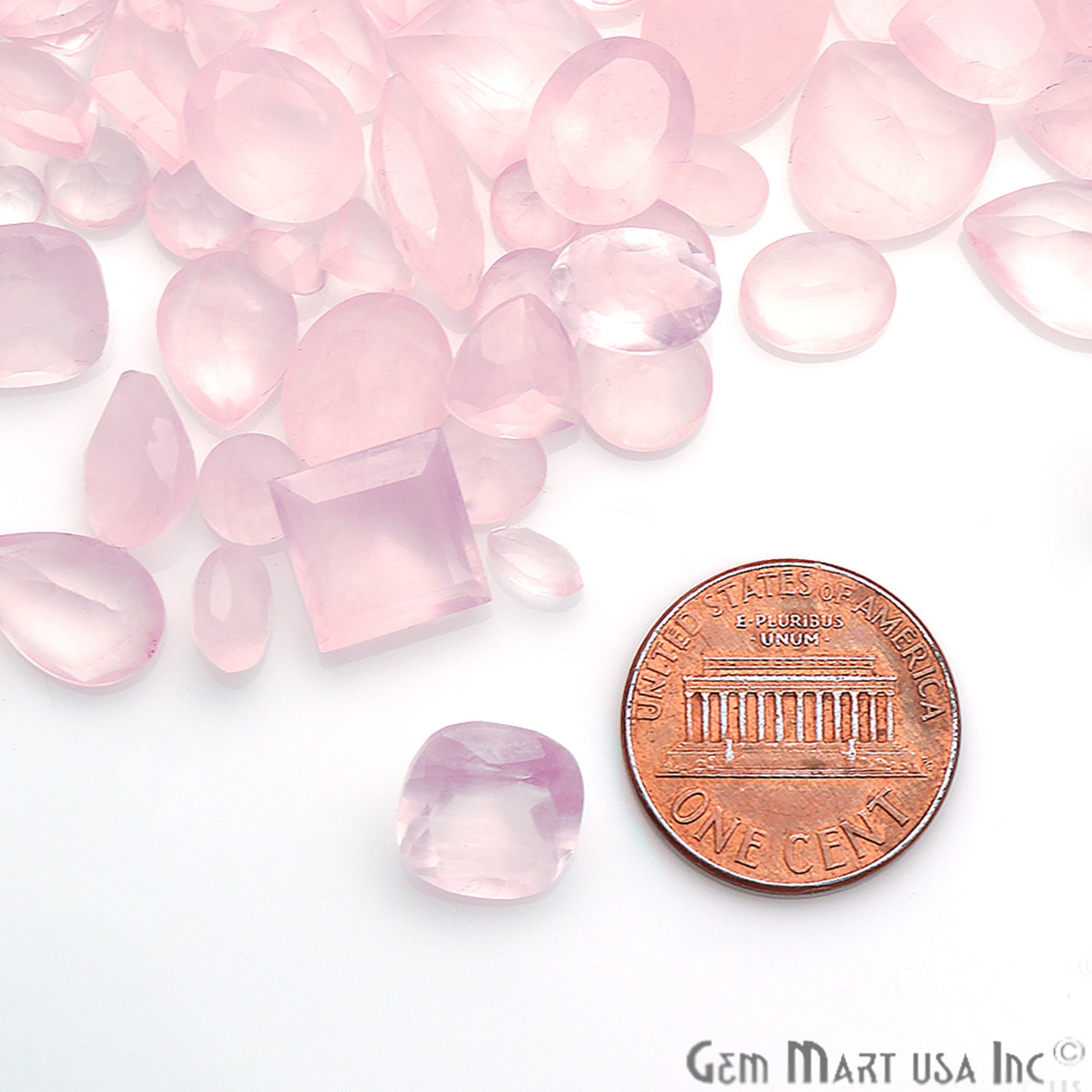 Wholesale Rose Quartz Mix Shape Loose Gemstones (Pick Your Carat) - GemMartUSA