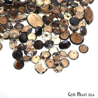 100cts Big Size Smoky Topaz Mix Shape Loose Gemstones - GemMartUSA