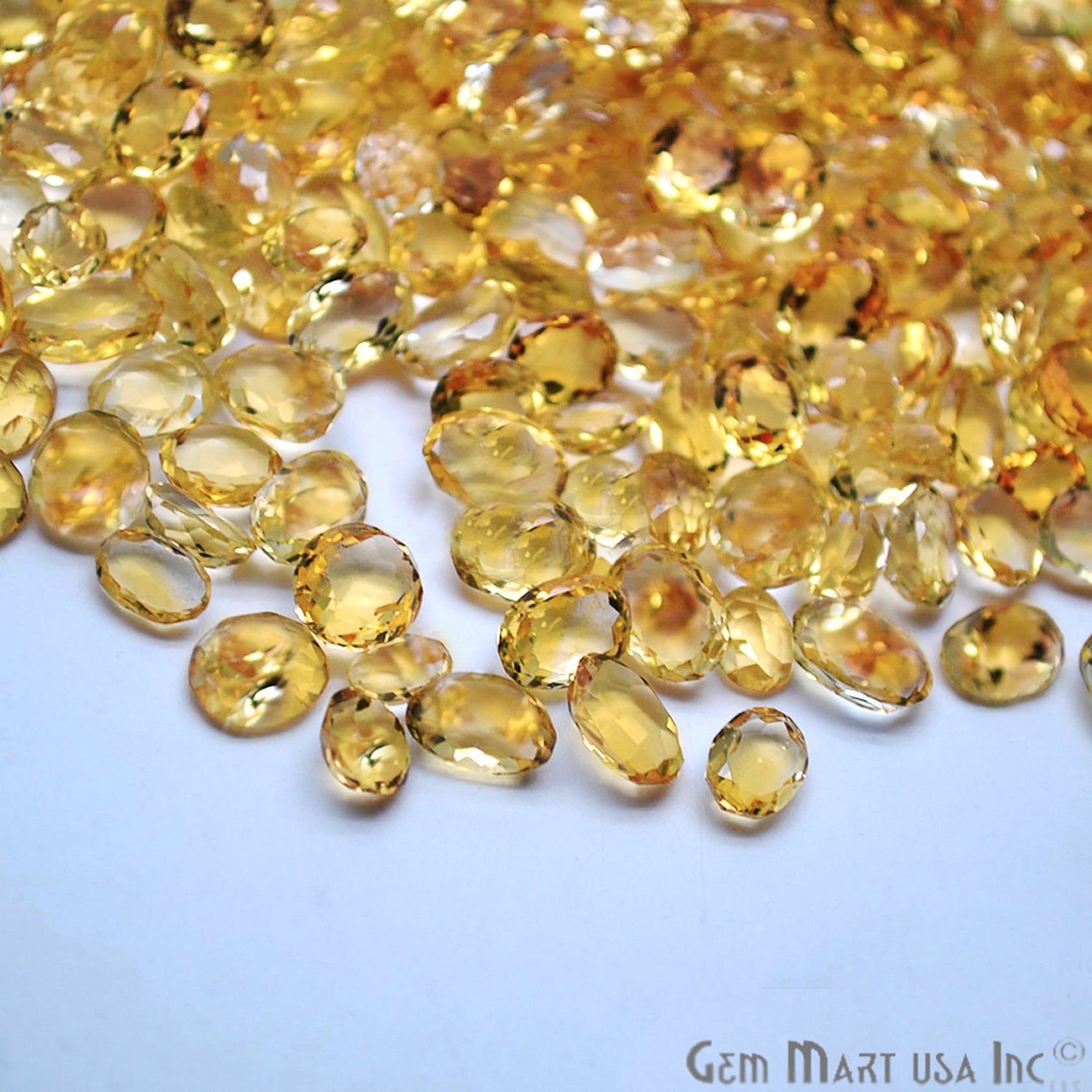 50 Carat Citrine Mix Shape A+ Grade Wholesale Loose Gemstones - GemMartUSA