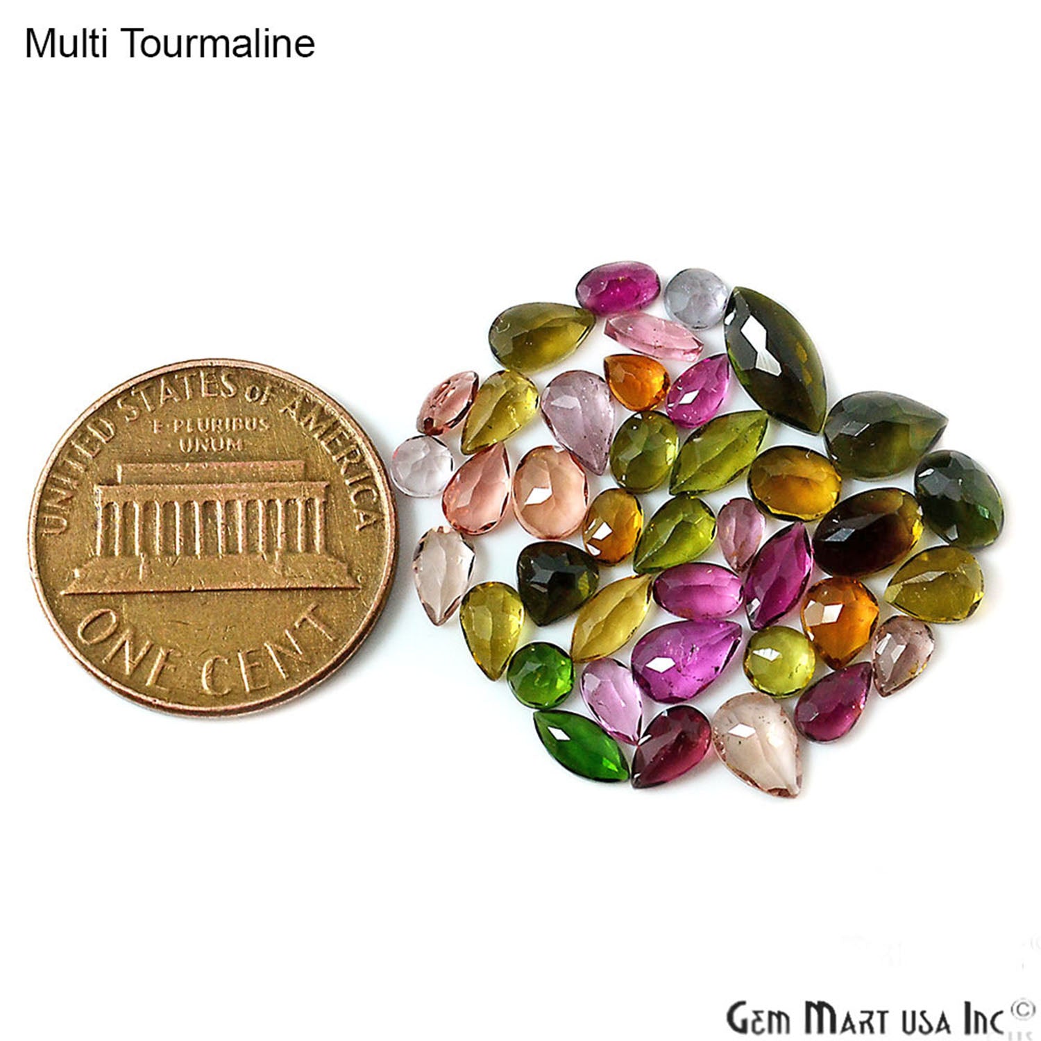 5 Carat Multi Tourmaline Mix Shape Wholesale Loose Gemstones - GemMartUSA