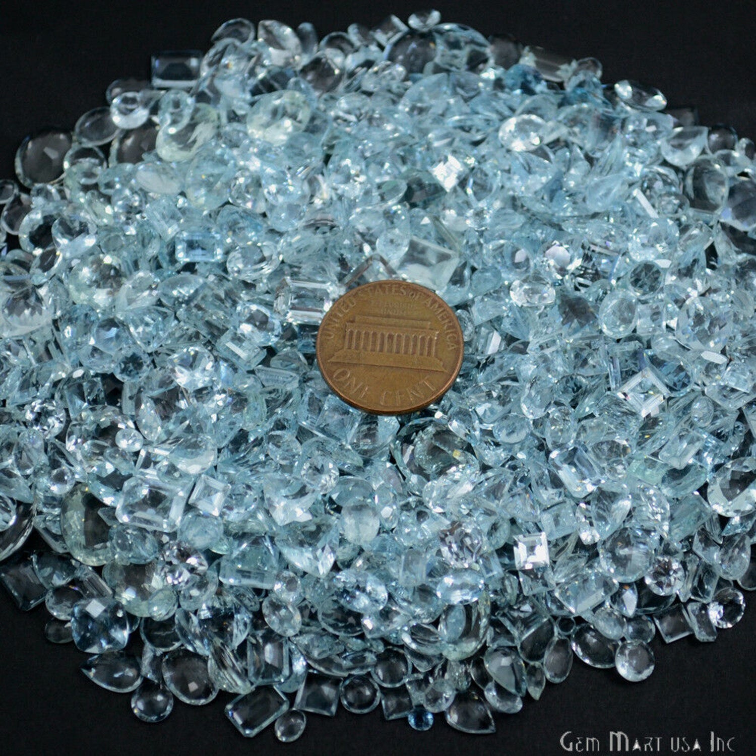 5 Carat Aquamarine Mix Shape A+ Grade Wholesale Loose Gemstones - GemMartUSA