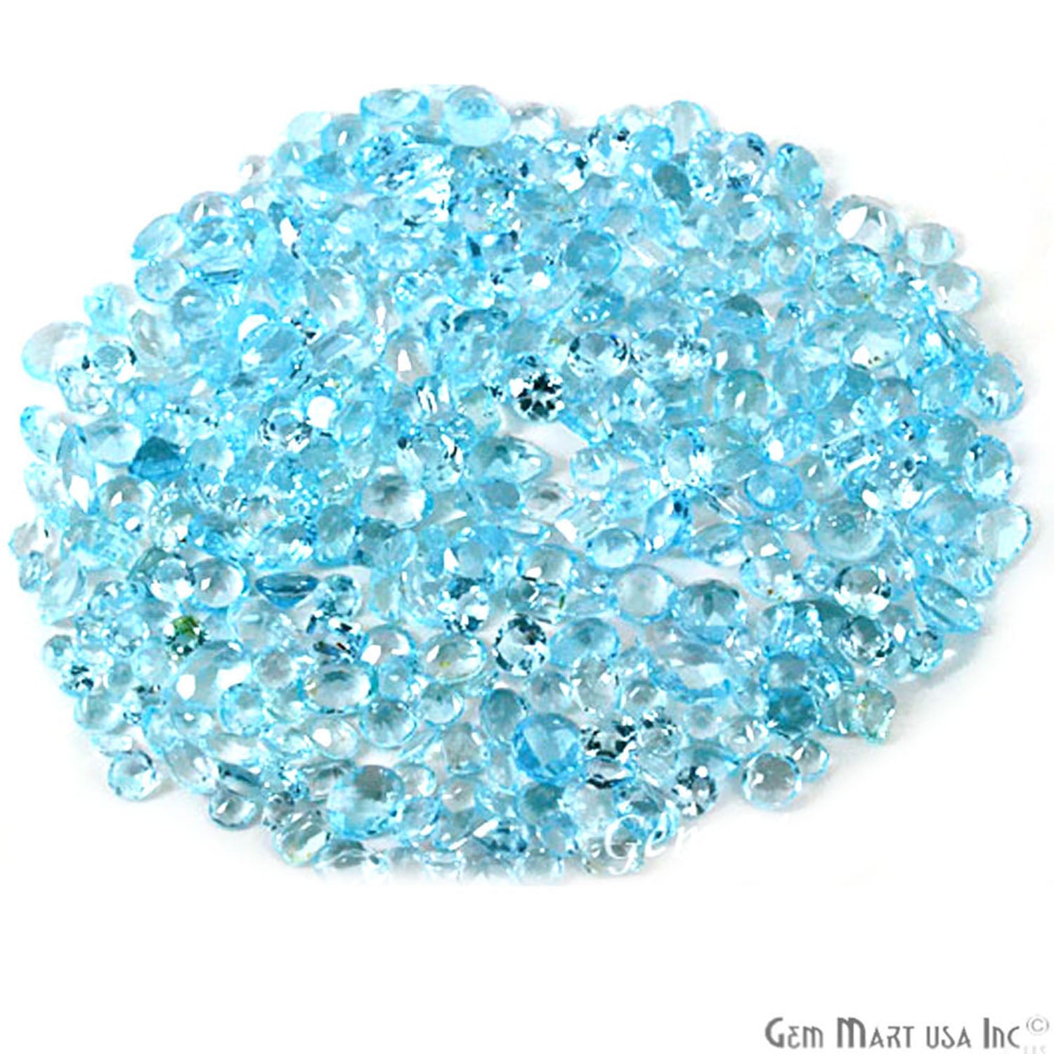 Blue Topaz Mix Shape Wholesale Loose Gemstones (Pick Your Carat) - GemMartUSA