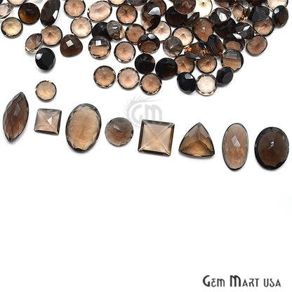 100cts Big Size Smoky Topaz Mix Shape Loose Gemstones - GemMartUSA