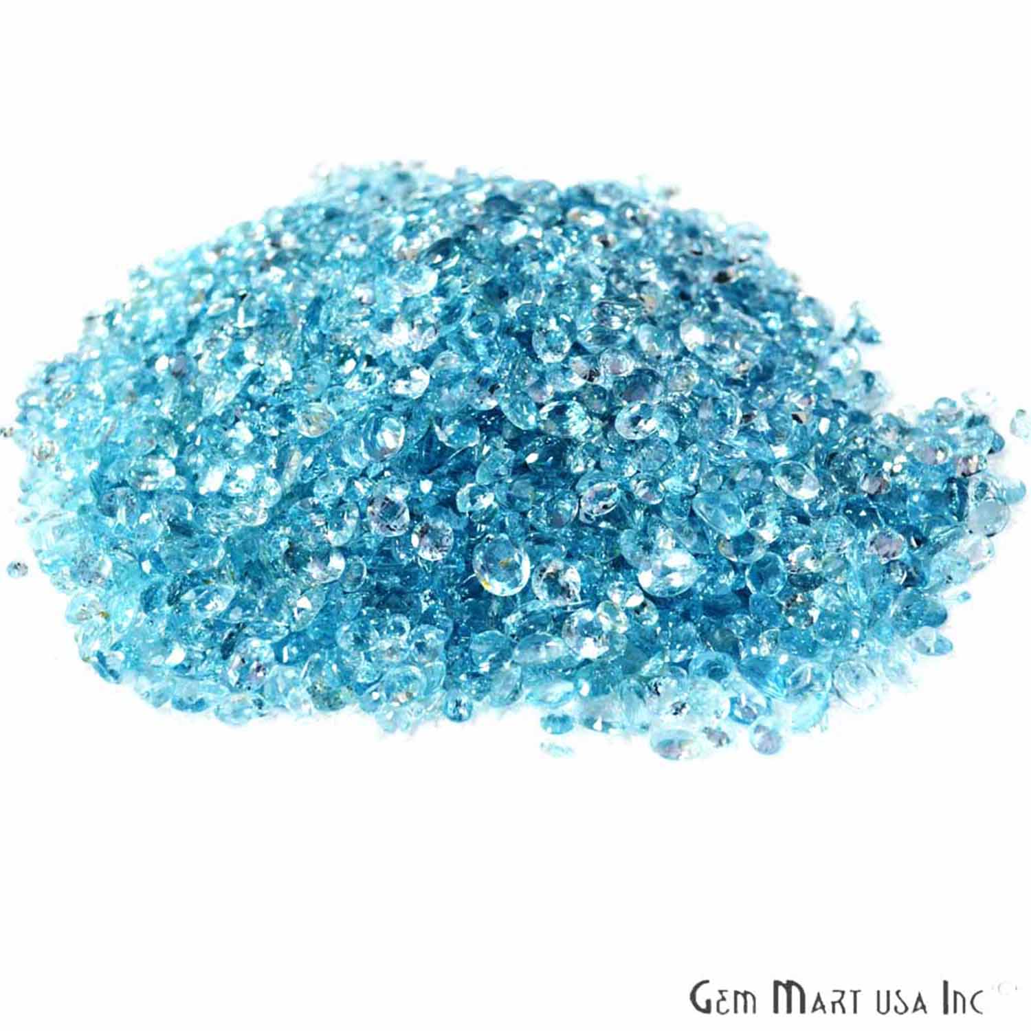50 Carat Blue Topaz Mix Shape Wholesale Loose Gemstones - GemMartUSA