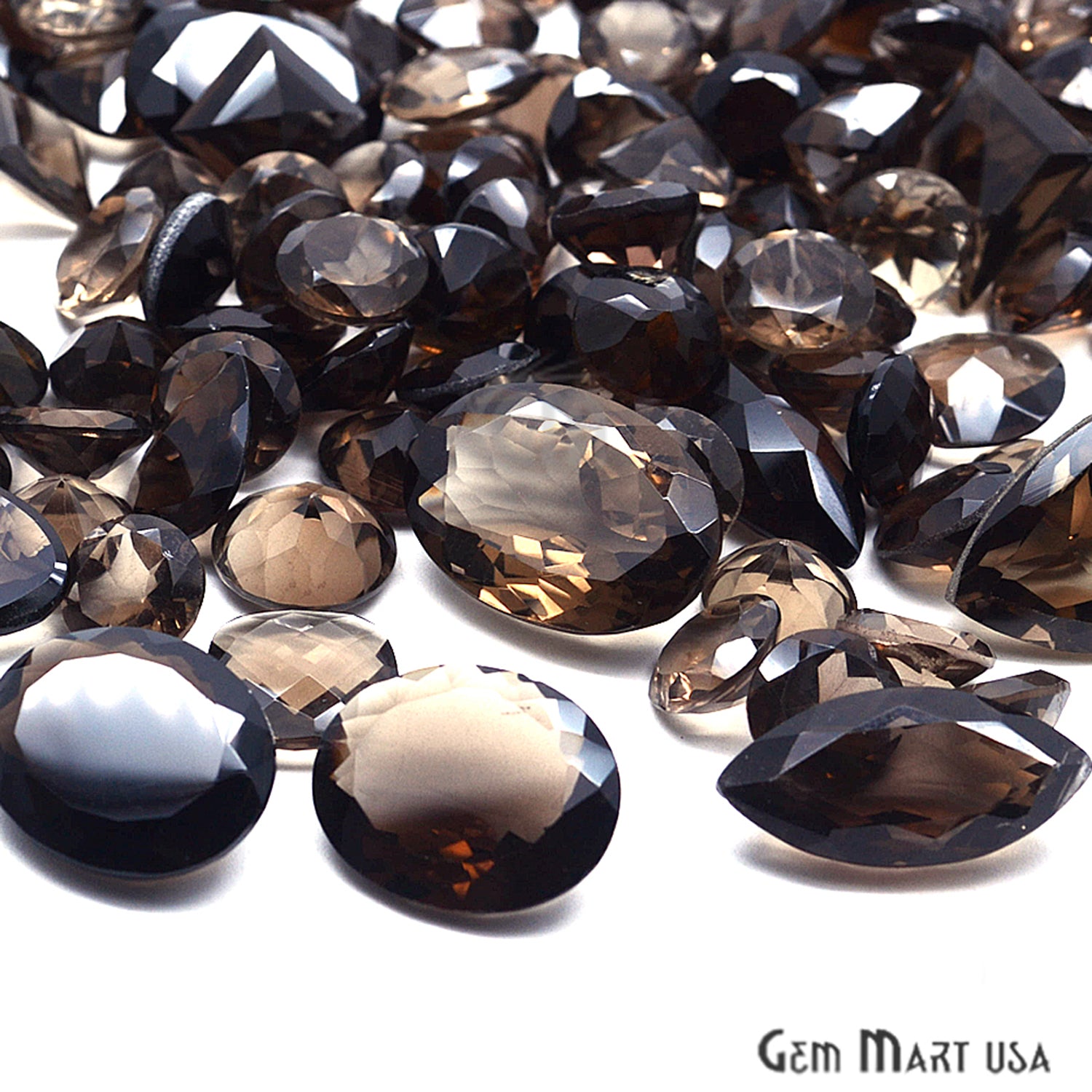 100cts Big Size Smoky Topaz Mix Shape Loose Gemstones – GemMartUSA