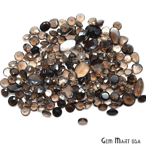 100cts Big Size Smoky Topaz Mix Shape Loose Gemstones - GemMartUSA