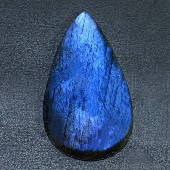 AAAmazing Labradorite 47x26mm Stunning Blue Fire Gem Cabochon - GemMartUSA