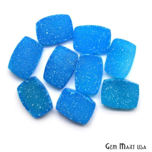 Color Druzy Cabochon 10x14mm Octagon Loose Druzy (Pick Color) - GemMartUSA