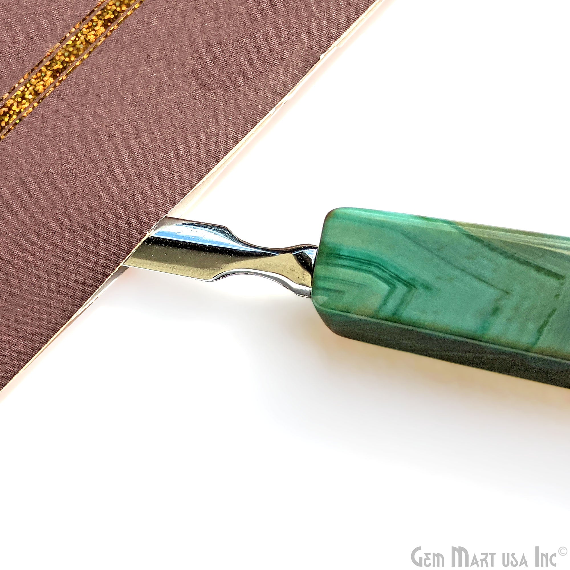 Letter Mail Opener in Natural Agate , Paper Cutter, Envelope Slitter, Craft Knife