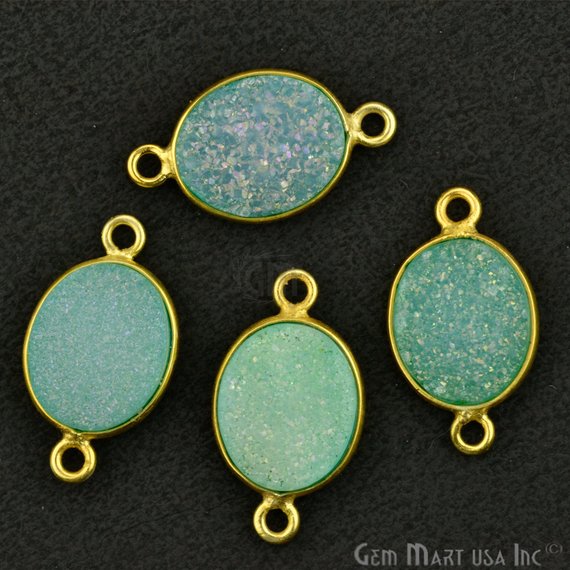 druzy connector beads, druzy connector